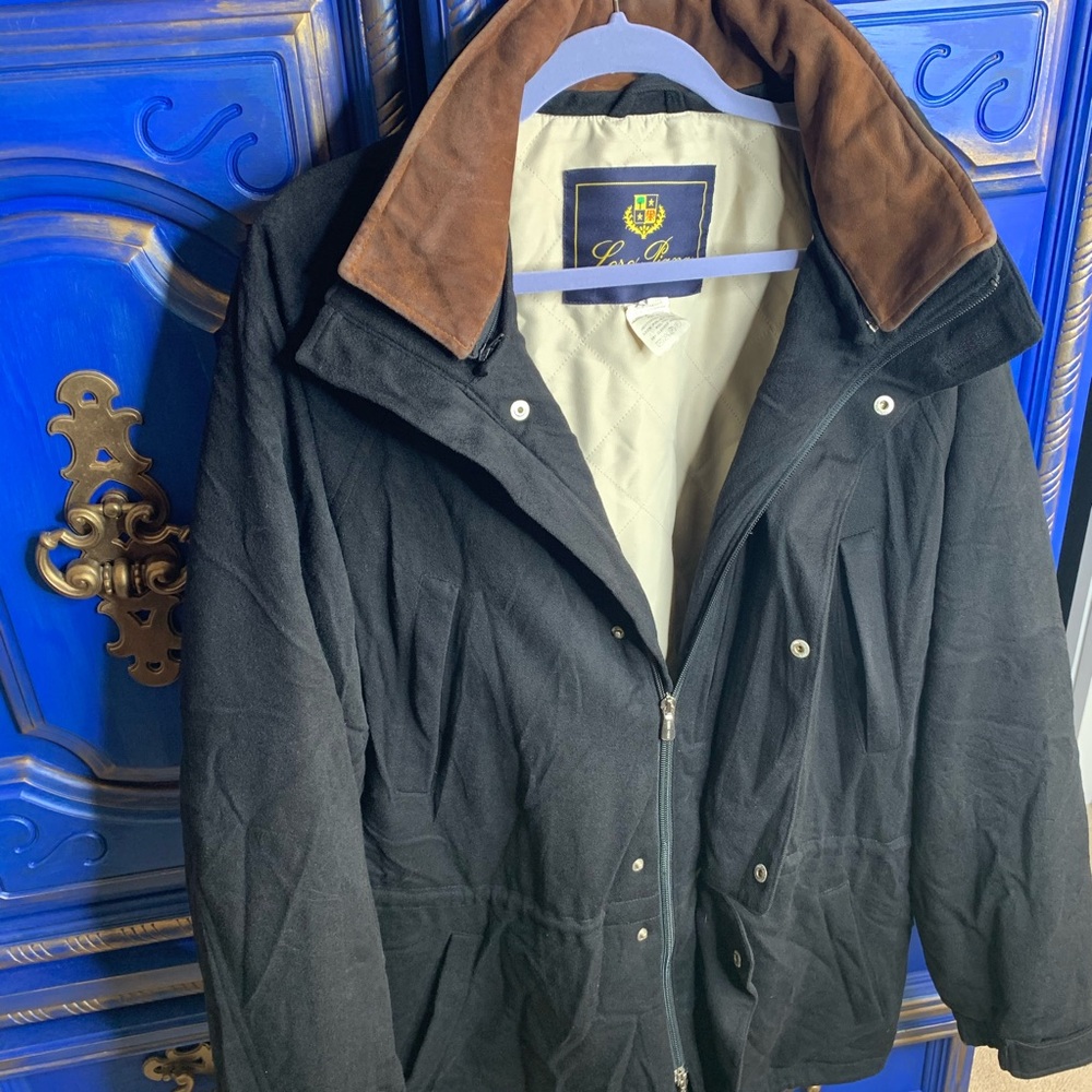 $4695 Loro Piana 100% Cashmere XL Black Jacket - Picture 1 of 16